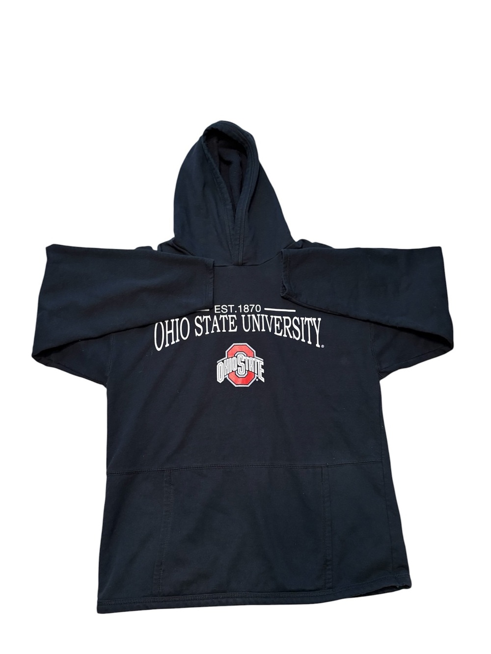 Vintage Ohio State University Black Hoodie with Logo